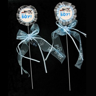 GEBOORTE TAART PRIKKER - IT'S A BOY (12st.)