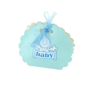 GEBOORTE VERPAKKING VOOR TRAKTATIES - BLAUW (12st.)