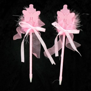 ROZE GEBOORTE PEN (12st.)