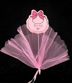 INSTEKER MET STOF - BABY ROZE (12st.)