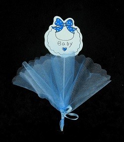 INSTEKER MET STOF - BABY BLAUW (12st.)