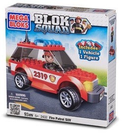 MEGABLOKS BLOK SQUAD FIRE PATROL SUV - 2432 (2st.)