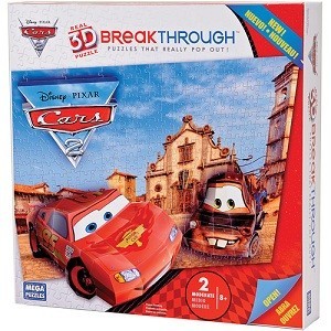 MEGAPUZZLES BREAKTROUGH 3D CARS 2 - 50671AEG
