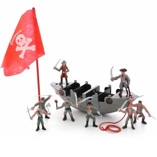 PIRATENSCHIP MET PIRATEN IN ZAK