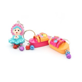 SLEUTELHANGER POPPETJE / SLIPPER (2x12st.)