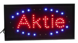 LED RECLAMEBORD - AKTIE