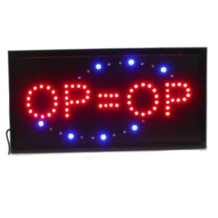 LED RECLAMEBORD - OP = OP