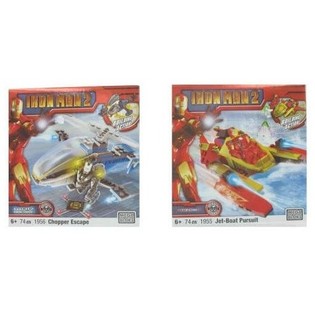 MEGABLOKS IRON MAN 2 VEHICLE AND FIGURE