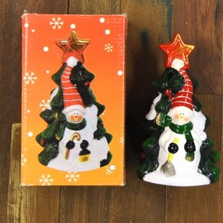 WAXINEHOUDER MODEL KERSTBOOM MET FIGUUR (4st.)