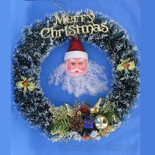KERSTMIS DEURVERSIERING - ROND (2st.)
