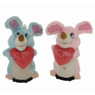ROND DRAAIENDE "I LOVE YOU" MUIS