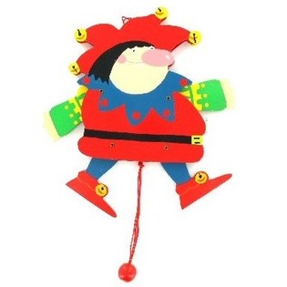 HOUTEN JUMPING JACK - HARLEKIJN (6st.)