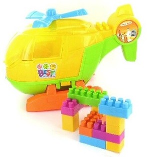 GROTE HELIKOPTER VOL MET BOUWSTENEN