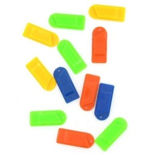 KLEINE GEKLEURDE FLUITJES (200st.)