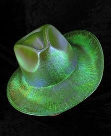 COWBOY GLITTER HOED - GROEN (6st.)