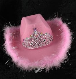 COWBOY HOED - ROSE (6st.)