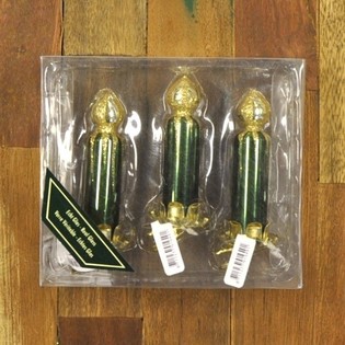 3 KERSTBOOM DECORATIE KAARSEN (6st.)