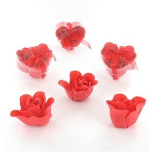 SOAP FLOWER - HART (13st.)