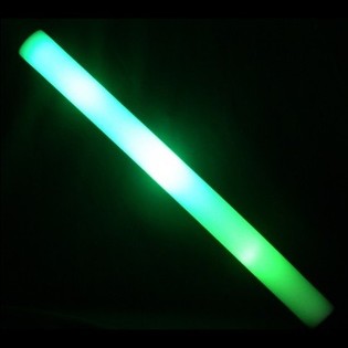 LED FOAM ENKEL COLOR - PARTY-STAAF - GROEN (17st.)