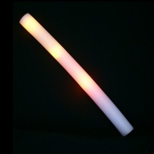 LED FOAM ENKEL COLOR - PARTY-STAAF - ORANJE (24st.)
