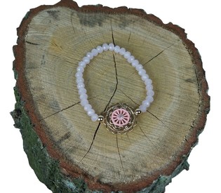 ARMBAND ROZE MET BEDEL (1st)