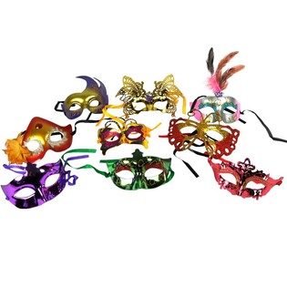 ASSORTIE VENETIAANSE MASKER (36st.)