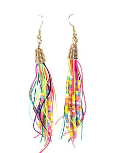 OORBELLEN KRALEN MULTICOLOR (1st)