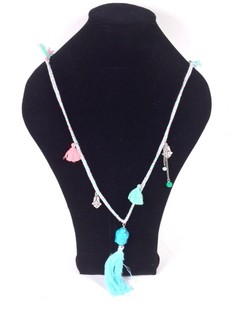 HALSKETTING MET BUDDHA BLAUW (1st)