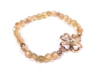 IBIZA LOOK ARMBAND TAUPE KLAVER (1st)