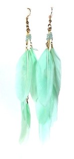 OORBELLEN MET VEREN MINT (1st)
