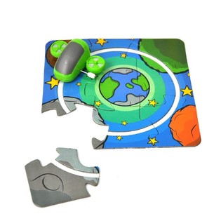 VOERTUIGEN MET PUZZEL RIJBAAN (10st.)