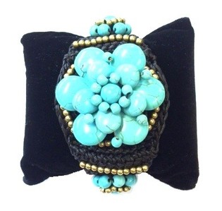 ARMBAND TURQUOISE BLOEM (1st)