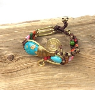 HANDMADE ORIGINALS ARMBAND BLUESTONE BRUIN (1st)