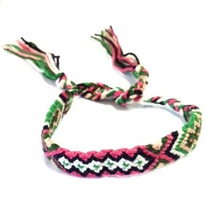 IBIZA LOOK ARMBAND GEVLOCHTEN MULTICOLOR (3st)