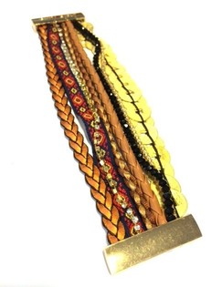 IBIZA LOOK ARMBAND BRUIN MUNTJES (1st)