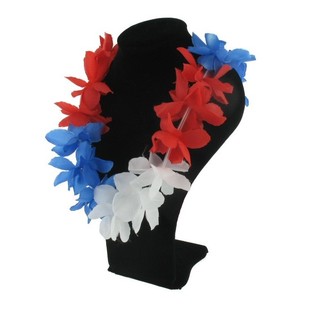 HAWAII KRANS - ROOD / WIT / BLAUW (12st.)