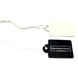 SIERADENLABEL "MISS MONEYPENNY" AAN TOUWTJE L 3x2.5CM (100st)