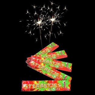 STERRETJES, 16 CM. LANG. INHOUD 10 STERRETJES (8 Verpakkingen a 10 st.)