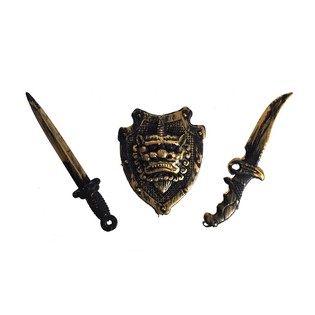 MINI ZWAARDEN MET SCHILD (48st.)