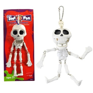SMIFFY'S ENG SKELETTEN SLEUTELHANGER OP KAART (12st.) 