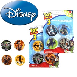 4-DELIGE DISNEY TOY STORY BUTTON SET (24st.)