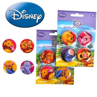 4-DELIGE DISNEY WINNIE THE POOH BUTTON SET (24st.)