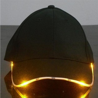 LICHTGEVENDE LED PET / PARTY CAPS - KLEUR: ORANJE (12st.)