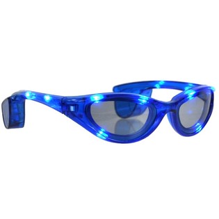 LED ZONNEBRILLEN - KLEUR: BLAUW (12st.)