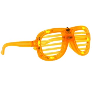 SHUTTER SHADES BRILLEN MET VERLICHTING - KLEUR: GEEL (12st.)
