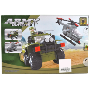 BRICKS BOUWSTENEN LEGER HELIKOPTER EN JEEP 