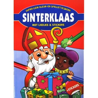 SINTERKLAAS KLEUR-EN SPELLETJESBOEK (10st.)