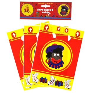 10 SINTERKLAAS TRAKTATIE ZAKJES 22 X 16 CM. (6st.)