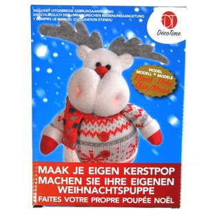 MAAK JE EIGEN PLUCHE KERSTPOP (6st.)