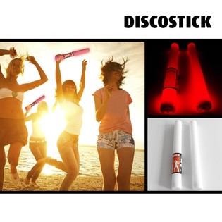 LED FOAM ENKEL COLOR - PARTY-STAAF - ROOD - 38.5 CM. (19st.)